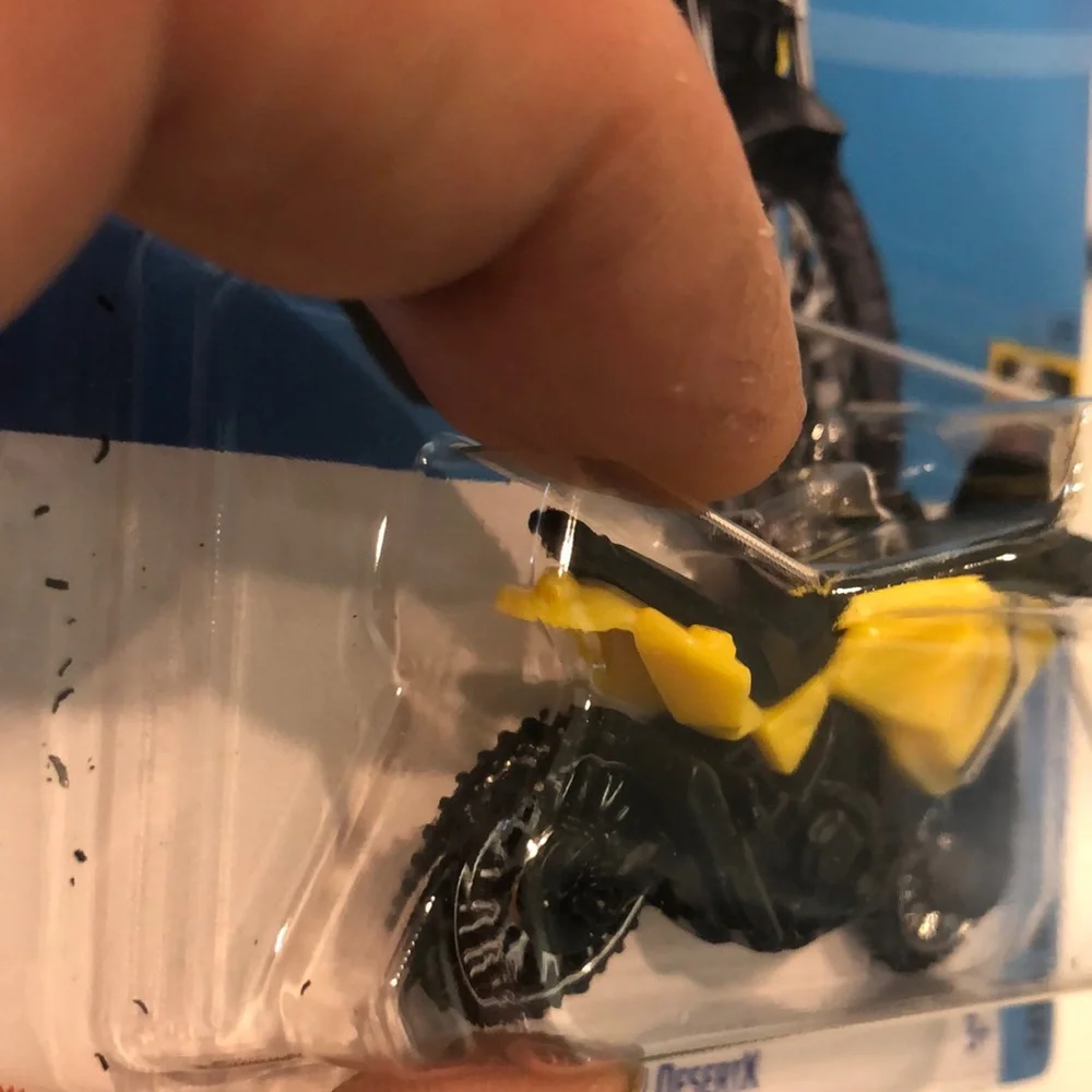 Mattel Hot Wheels Yellow and Black Stunt Bike